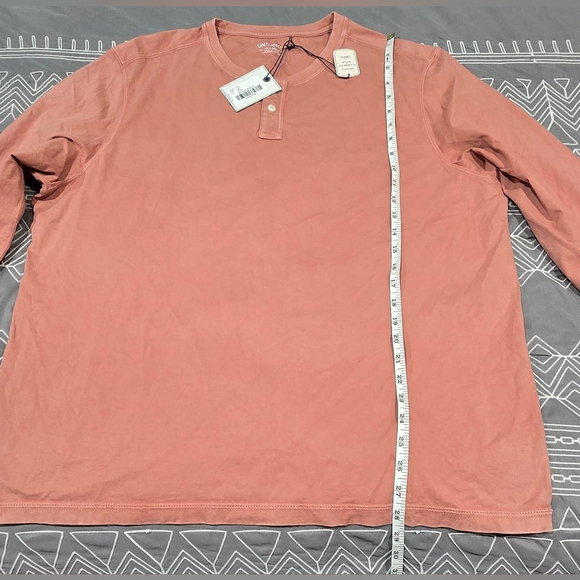 Untuckit Prima Cotton Longsleeve Henley Size XXL - Picture 4 of 7